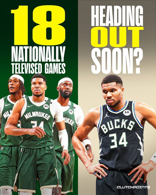 美媒点评雄鹿新赛季仅18场全美直播：若长期缺席全国舞台，字母离队或成事实